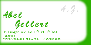 abel gellert business card